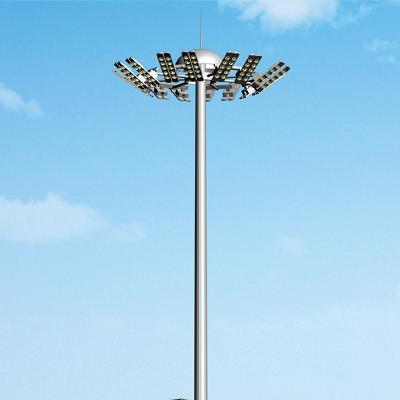 China Good Quality Galvanized Square High Mast For Stadium , Hot Dip Galvanized Lightweight Outdoor High Mast Pole For Sale for sale