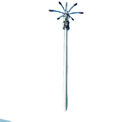 China Q235 Customized Self Supporting Signal Pole Galvanized Single Steel Communication Antenna Tower for sale