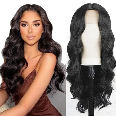 China ASYL HAIR NaturalBlack Color 22 Inch Lace Front Wig Human Hair Body Wave Glueless Wigs for sale