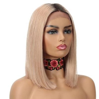 China ASYLUM HAIR U-tip Hair 12 Inch Platinum Blonde U-tip Bob Wigs For White Women Synthetic Hair for sale