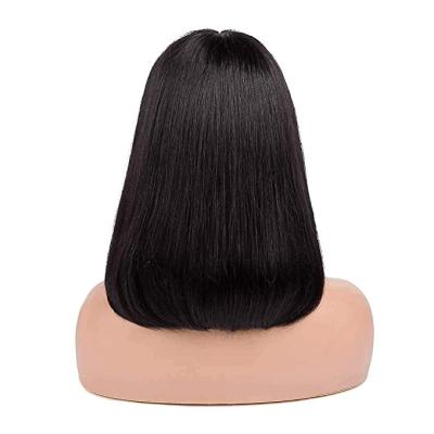 China HAIR ASYLUM Hair U-tip Hair U-tip 8 Inch Short Synthetic Hair Wigs With Bangs None Lace Front Wigs for sale