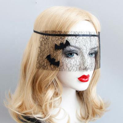 China Adult Felt Cloth Halloween Black Bat Net Yarn Kids Holiday Pary Party Stage Performance Party Mask for sale