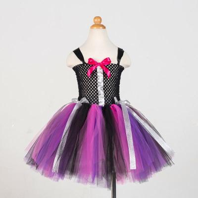 China Polyester Children's Bowknot Hand-tied Gauze Dress Girls Show Princess Dress Tutu Net Skirt for sale