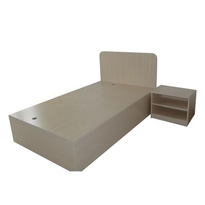 China Modern Hotel Furniture Set Modern Bedroom Furniture Simple Design Wooden Bed for sale