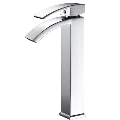 China New Design Hot And Cold Faucet Square Bath Faucet Shower Mixer Electric Faucets for sale