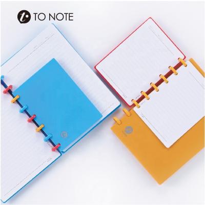 China Planner Perforated Mushroom Hole PVC Notebook Planner DIY Cover Notebook for sale