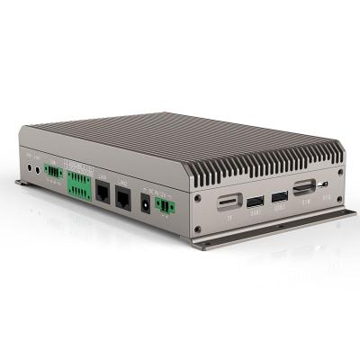 China Aluminum Cambricon MLU220 mini IPC, fanless edge AI IOT computer for sale