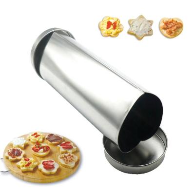 China Amazon Selling Tin Heart Shape Party Canape Disposable Hot Bread Mold for Appetizers for sale