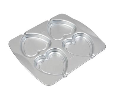 China Premium Quality Aluminum 4 Cavity Heart Shape Cake Pop Kit Chocolate Melting Pot Viable Manufacturer for sale