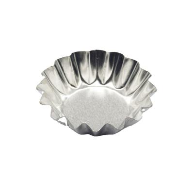 China Stainless Steel Tool Cupcake Cake Biscuit Mini Pie Egg Tart Cups Viable Baking Baking Mold for sale