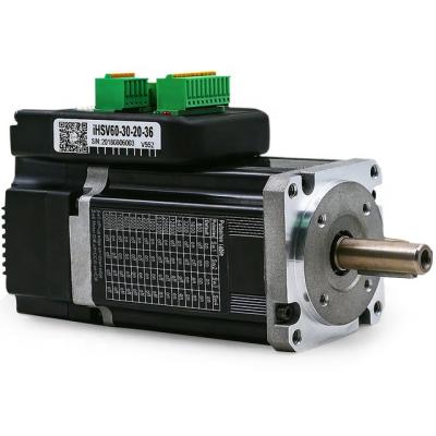 China Explosion-proof JMC iHSV60-30-20-36 200W 0.65Nm 3000rpm integrated servo motor drive 36VDC automated 1000 encoder special line for sale