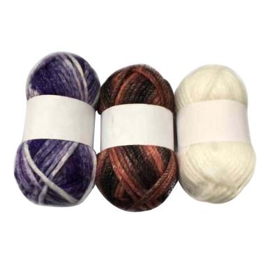 China Anti-pilling hot sale wool mixed knitting yarn mix color crochet hand knit yarn 80% acrylic nylon 20% mix yarn price for sale