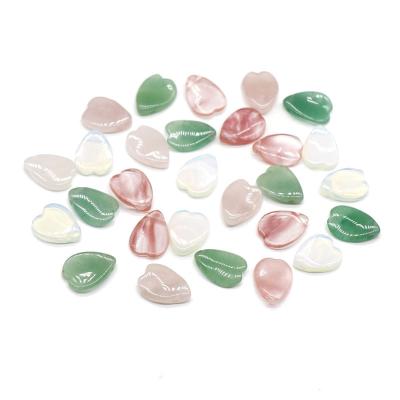 China 20020 DIY Handmade Wholesale Petals Drops Heart Shape Rose Quartz Aventurine Accessories for sale