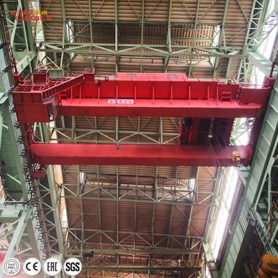 China Factory Double Girder Electric Hoist Ladle Overhead Bridge Crane for sale