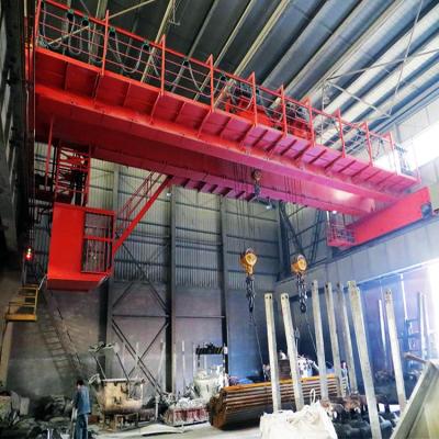 China Heavy Duty Electrical Insulated Hook Double Girder Overhead Crane for sale