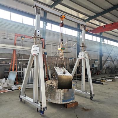 China Workshop Girder Overhead Crane Aluminum Alloy Folding Gantry Crane for sale