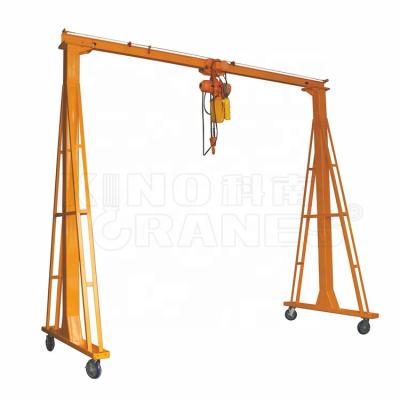 China Workshop Portable Gantry Crane Mobile Mini Small Gantry Crane zu verkaufen