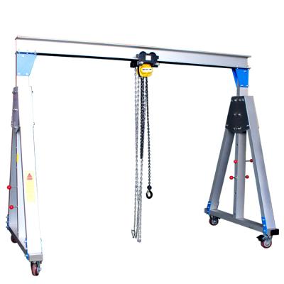 China Adjustable Type 0.5-5 Ton Aluminium Alloy Mobile Gantry Crane zu verkaufen