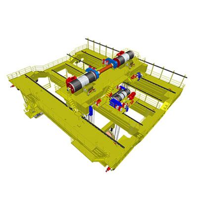 中国 100T To 320T Girder Overhead Crane Four Girder Casting Cranes 販売のため