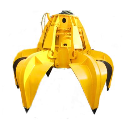 China Electric Hydraulic Rotating Grab Bucket For Crane Sale for sale