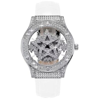 China Diamond Wholesale five star fashion new to run simple genuine full diamond female watch student quartz light luxury watch for sale