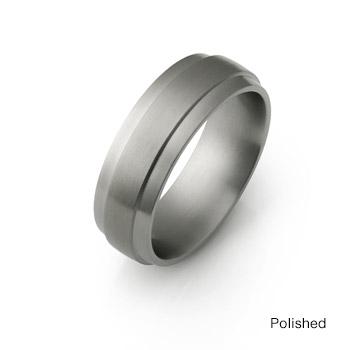 China CLASSIC Enhanced Titanium Wedding Ring Titanium Steel Wedding Couple Ring Titanium Jewelry Center Wedding Band Men for sale