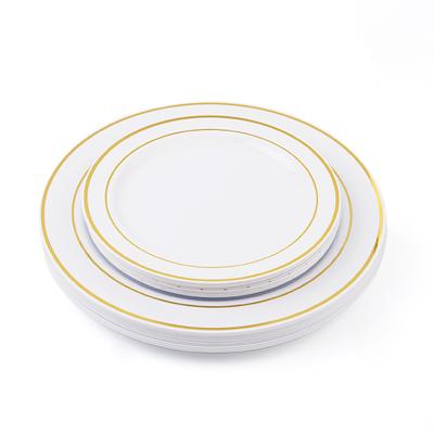 China Wholesale Disposable Restaurant Decorative Dinner Disposable Plastic Wedding Dishes 30 10.25