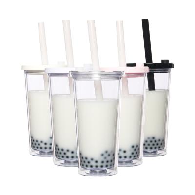 China Viable Personalized Plastic Tumbler With Straw From Logo Unique Caffe Double Reusable Juice Star Buck Cups Water for sale