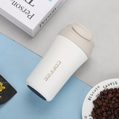 China Viable Keep Hot Or Cold 400ml Insulated Coffee Mugs With Straw Travel Leak-Proof Coffee Mugs Easy Disappear Dual Lids Coffee Mugs for sale