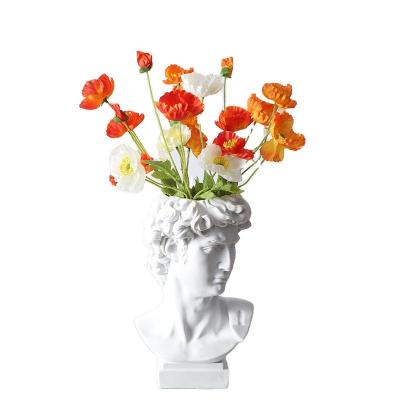 China Europe Amazon David Resin Dried Flower Resin Dried Flower Mold Hot Sale Figurine Statue Home Decoration Flower Vase For Homes for sale