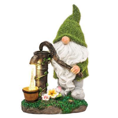 China Europe 2021 New Figurine Funny Solar Crafts Resin Decoration Sculpture Home Garden Ornaments Statue Molds for sale