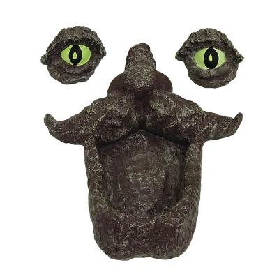 China 2021 Europe New Arrival Tree Face Statue Mold Sculpture Resin Bird Head Human Head Home Driver For Garden Decoration for sale