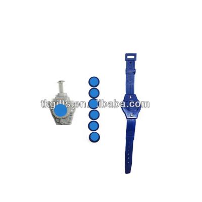 China Promotion or Market Sales Flight Disc Shooter Launcher Toy For Kids Wrist Watch Toy For Kids Pulled Toy for sale