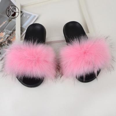 China Custom Faux Furry Colorful Designer CUSHIONING Slips New Design Women Fancy Sandals Wholesale Soft Slippers for sale