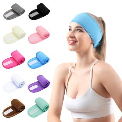 China Comfortable elastic hair band 2021 fashionable new and beautiful fashion trend women wash face makeup discharge sports yoga headband female headband for sale