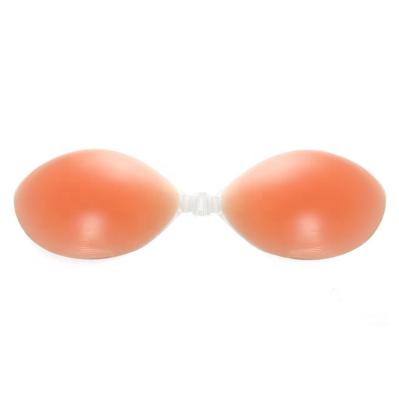 China Sexy Breast Antibacterial Waterproof Underwear Strapless Breast Strap Plus Size Push Up Silicone Bra for sale