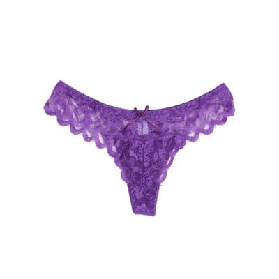 China Antibacterial Ladies Girls OEM Sexy Lace G-String Pants Low Waist Transparent Underwear Cute Underwear for sale