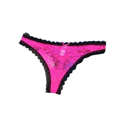 China Antibacterial Custom Size Lace Women Underwear Transparent Panties Breathable Sexy Half For Lady for sale