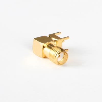 China Pure Copper Gilding SMA Vrouwelijke PCB Mount Connector DC 11GHz Te koop