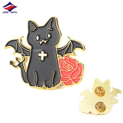 China 3D Longzhiyu 15 Years Old Factory Custom Soft Enamel Pins Lapel Cute Cartoon Pin Badges For Decorations for sale