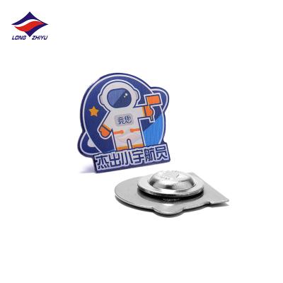 China Custom Made Europe Longzhiyu Epoxy Printing Badge With Logo Mini Metal Lapel Pins Metal Crafts For Gifts for sale