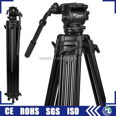 China Hot Sale Weifeng WF 717 1.8m Aluminum Flexible Video Camera Tripod With Liquid Head for sale