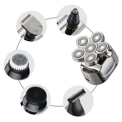 China Cord And Cordless Operation Waterproof Six Rotary Heads 6 Professional Electric Hair In 1 Men Shaver for sale