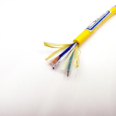 China High quality 2023 submarine underwater exploration tied cable rov fiber optic cable rov connector OD 8mm underwater survey underwater for sale