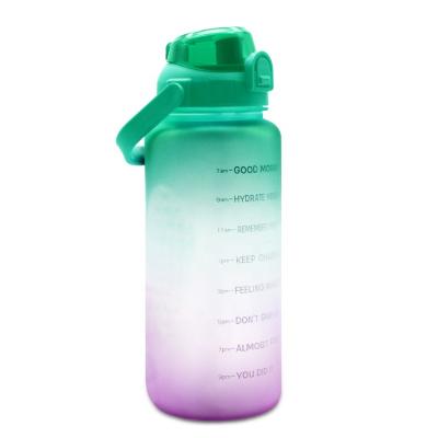 China Viable Sports PP Plastic Gradient 2.2L Large Capacity Sports Kettle Hot In Amazon Gym Shaker Bottle for sale