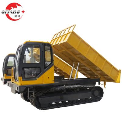 China Building Material Shops Low Price Mini Small Crawler Drive Dump Truck 3ton Tipper for sale