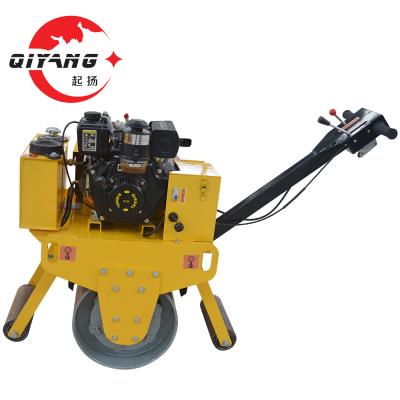 China Construction worksÂ   Asphalt Floor Drum Road Single Roller Baler Machine Small Size Diesel Or Gasoline Walking Type for sale