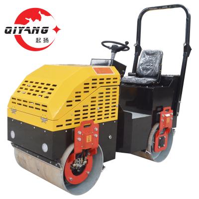 China Construction worksÂ   Brand New 1.5 Ton Full Hydraulic Double Wheel Drive Walking Road Roller for sale