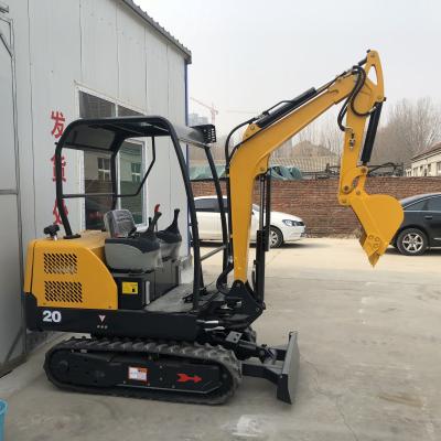 China Farms Grow New Garden China Cheap Mini Excavator 2ton Small Digger With Attachments for sale