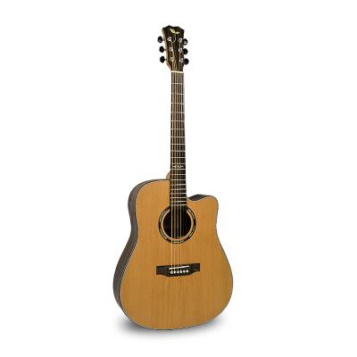 China L550 41inch GUITAR Folks Acoustic Guitar Cedar Solid Top Rosewood Back &Sides Cut Out OEM Backed for sale